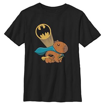 Boys 6-20 DC Comics Batman & Robin Capybaras Graphic Tee