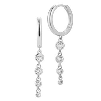 Sunkissed Sterling Sterling Silver Cubic Zirconia Drop Earrings