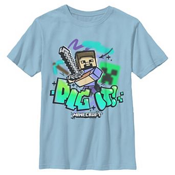Boys 6-20 Minecraft Dig It Graphic Tee