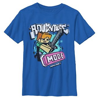 Boys 6-20 Minecraft Alex Adventure Mode Graphic Tee