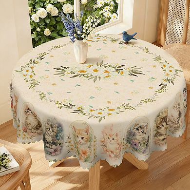 Animals Table Covers, Round Tablecloth, Rectangle Table Cloths for Indoor and Outdoor