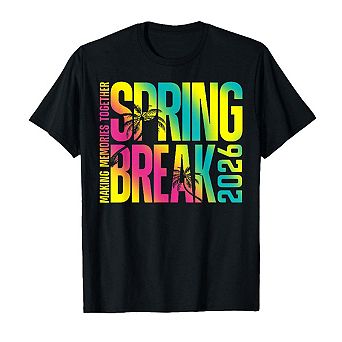 Women's Vintage Spring Break 2026 Vacation Beach Family Trip T-Shirt