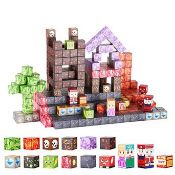 Magnetic Blocks 100 pc Dark Castle Set STEM Montessori Sensory Toys