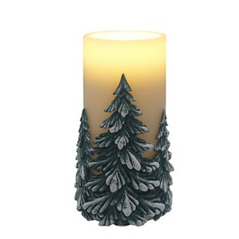 St. Nicholas Square® Tall LED Woodland Trees Pillar Candle