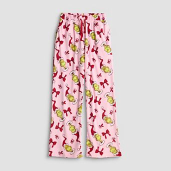 Girls 7-16 The Grinch Bows Allover Print Pajama Pants