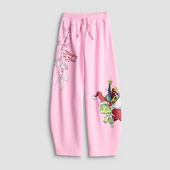 Girls 7-16 The Grinch Naughty or Nice Graphic Wide Leg Pants