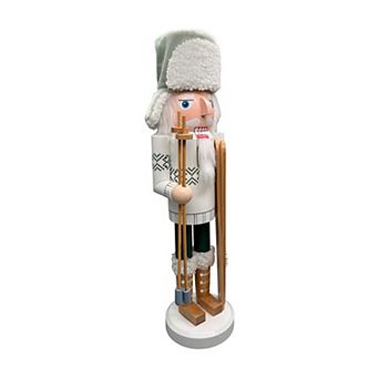 St. Nicholas Square® Wood Nutcracker Skier Table Decor