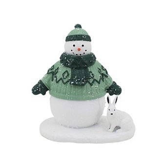 St. Nicholas Square® Snowman with Bunny Table Decor