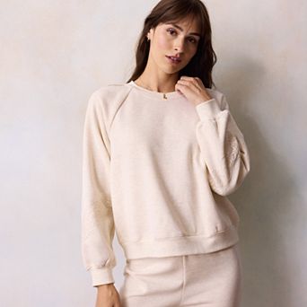 Women's LC Lauren Conrad Lace Trim Sweatshirt