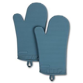 KitchenAid® Ribbed Soft Silicone Oven Mitt 2-Pack Set