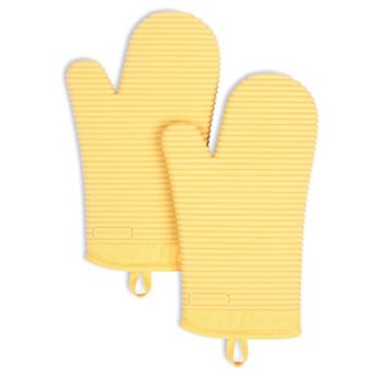 KitchenAid® Ribbed Soft Silicone Oven Mitt 2-Pack Set