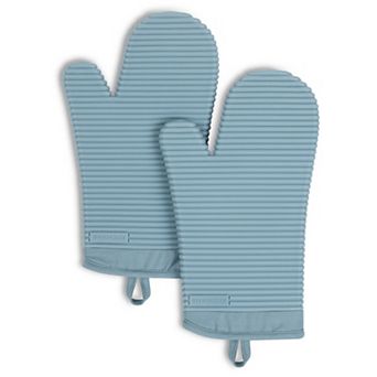KitchenAid® Ribbed Soft Silicone Oven Mitt 2-Pack Set