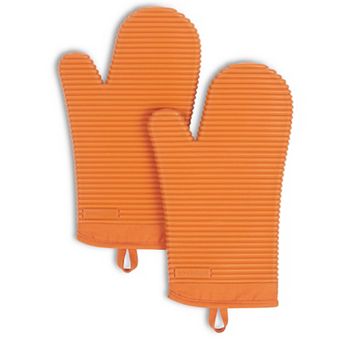 KitchenAid® Ribbed Soft Silicone Oven Mitt 2-Pack Set