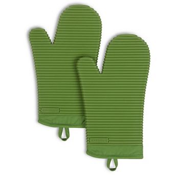 KitchenAid® Ribbed Soft Silicone Oven Mitt 2-Pack Set