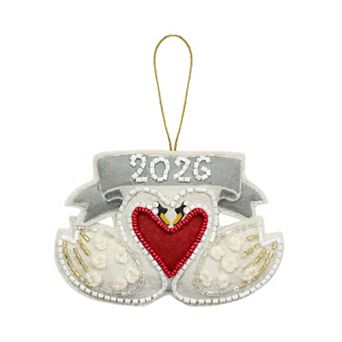 St. Nicholas Square® Love Swans 2026 Beaded Christmas Ornament