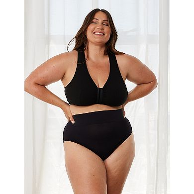 The Indy - Cotton Front-Closure Lace Racerback Bra
