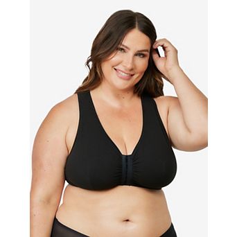 The Indy - Cotton Front-Closure Lace Racerback Bra