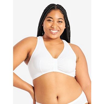 The Indy - Cotton Front-Closure Lace Racerback Bra