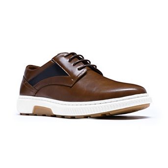 Men's Lace Up Business Casual Sneakers Breathable Low Top Walking Shoes for Office and Sport