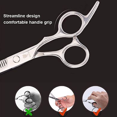 YEVYO Hair Cutting Scissors Set, 6 Inch Hairdressing Thinning Shears for Hair Cutting