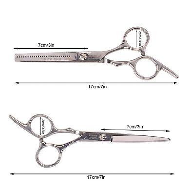 YEVYO Hair Cutting Scissors Set, 6 Inch Hairdressing Thinning Shears for Hair Cutting
