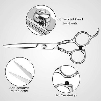YEVYO Hair Cutting Scissors Set, 6 Inch Hairdressing Thinning Shears for Hair Cutting