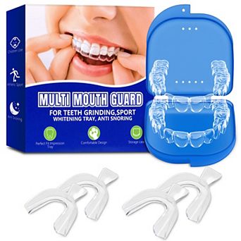 YEVYO 4-Pack Mouth Guard for Grinding Teeth at Night，for Night Guards for Teeth Clenching, Grinding