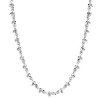 Everyday by Sunkissed Bezel Set Cubic Zirconia Tennis Necklace