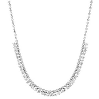 Everyday by Sunkissed Round Cubic Zirconia Tennis Necklace
