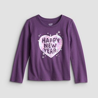 Girls 4-12 Jumping Beans® Happy New Year Long Sleeve Tee