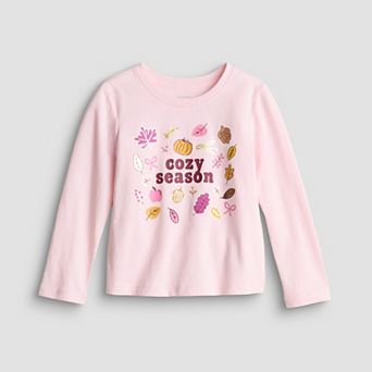 Baby & Toddler Girl Jumping Beans® Cozy Season Long Sleeve Tee