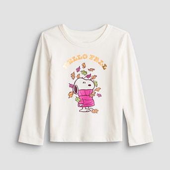 Baby & Toddler Girl Jumping Beans® Peanuts Snoopy 'Hello Fall' Graphic Long Sleeve Tee