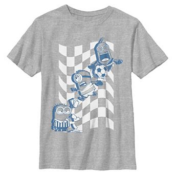 Boys 6-20 Minions Despicable Me Soccer Game Graphic Tee