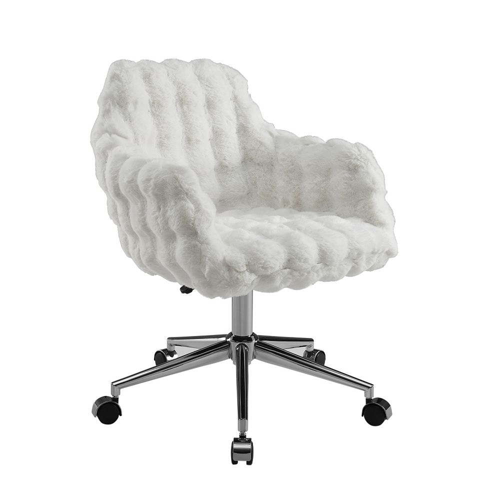Linon Fiona Adjustable Office Chair with Plush Upholstered Seat