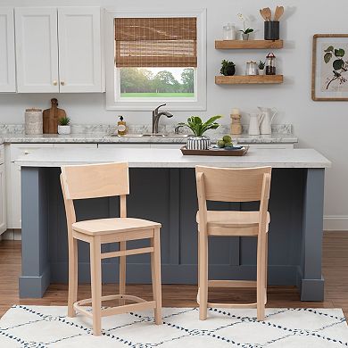 Linon Briggs Counter Stool Set of 2