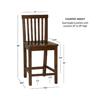 Linon Percival Counter Stool Set of 2