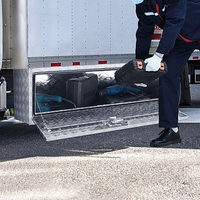 Underbody Truck Toolbox Aluminum with Locking T-Handle for Pickups