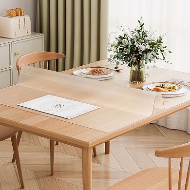 Flexible Table Cover Scratch, Spill, and Heat Protection for Dining, Work, and Craft Areas