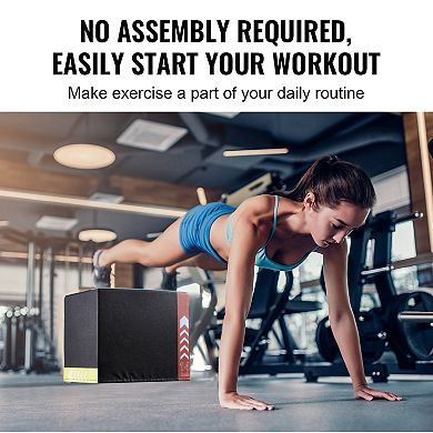 Soft Plyometric Jump Box Foam Training Box for Squats and Step Ups