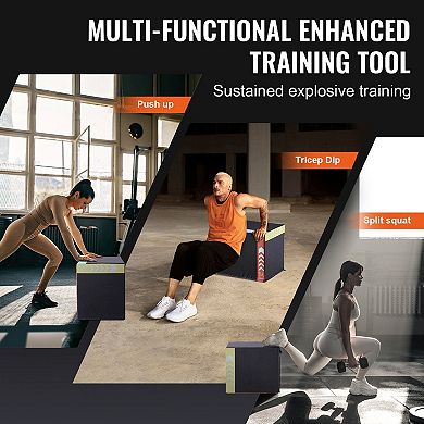 Soft Plyometric Jump Box Foam Training Box for Squats and Step Ups