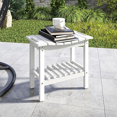 Lightweight Garden Bench with Handles and Multi-Purpose Storage for Home or Garden