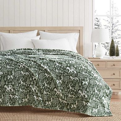 Martha Stewart Nordic Forest Throw Blanket