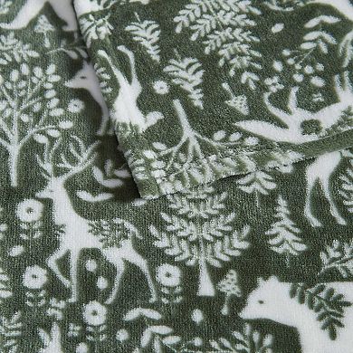 Martha Stewart Nordic Forest Throw Blanket