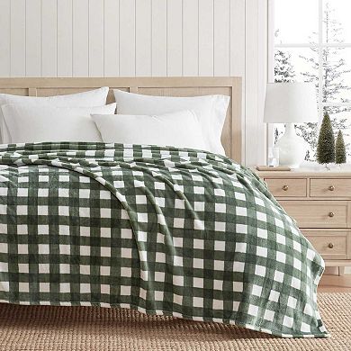 Martha Stewart Gingham Throw Blanket
