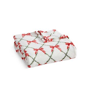 Martha Stewart Emmas Bow Throw Blanket
