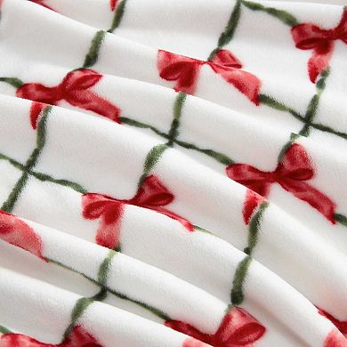 Martha Stewart Emmas Bow Throw Blanket