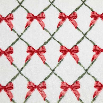 Martha Stewart Emmas Bow Throw Blanket