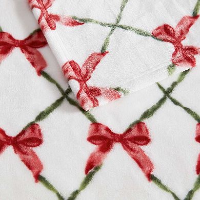 Martha Stewart Emmas Bow Throw Blanket