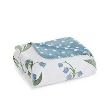Martha Stewart Floral Print Throw Blanket