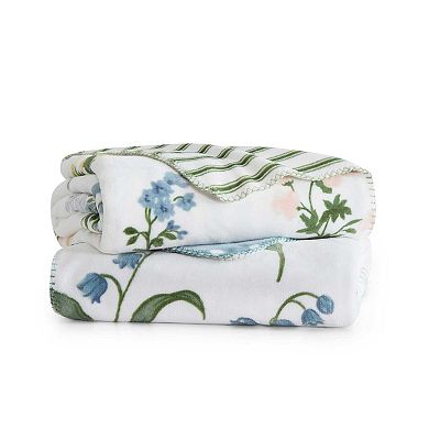Martha Stewart Floral Print Throw Blanket